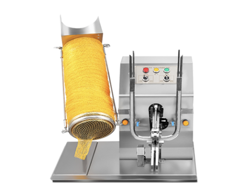 Mesh bag filling machine